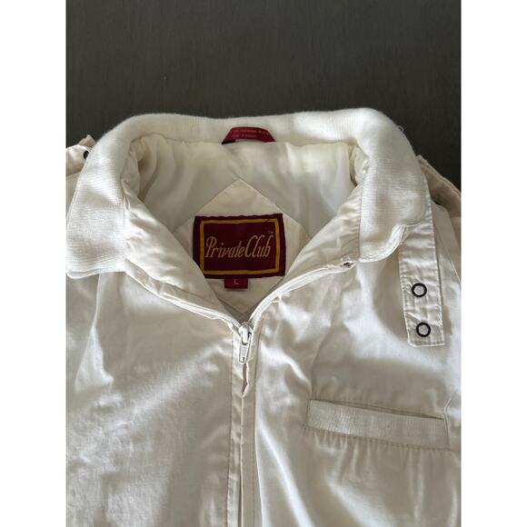Vintage Private Club White Jacket men's Large RN42000 1384 80s/90s - Picture 2 of 8